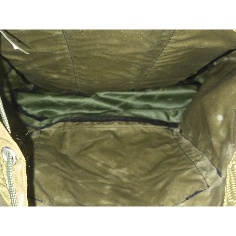 L.L.Bean 90s Continental Backpack Khaki Rare Vintage Bag LL Bean Initials